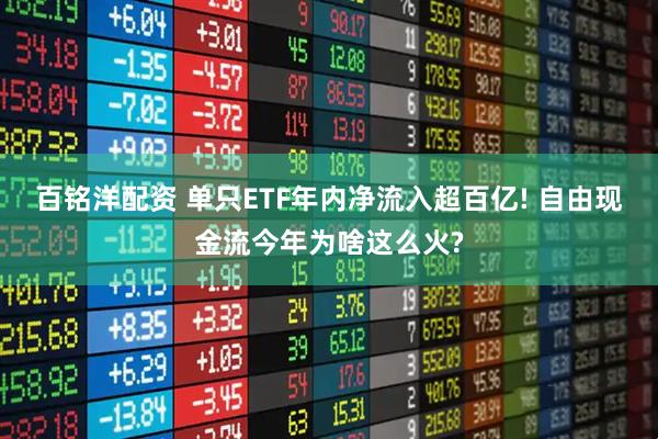 百铭洋配资 单只ETF年内净流入超百亿! 自由现金流今年为啥这么火?